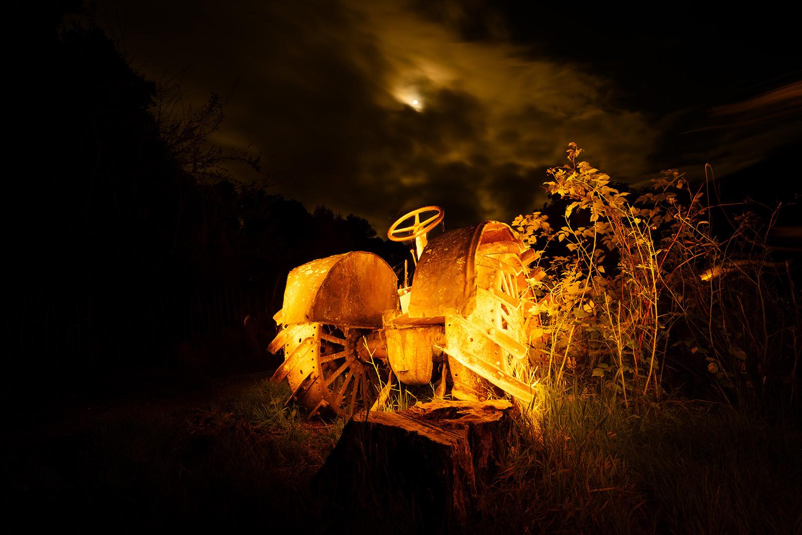 A derelict tractor in Paradise