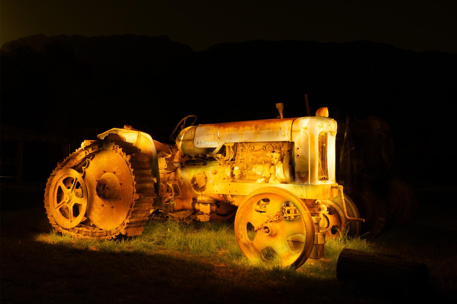 A derelict tractor in Paradise