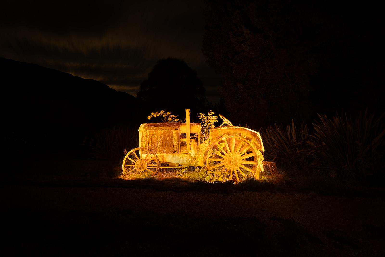 A derelict tractor in Paradise